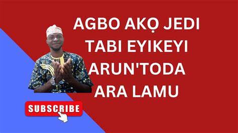 The herbs can be different from one tribe to another. . Agbo fun arun jedojedo